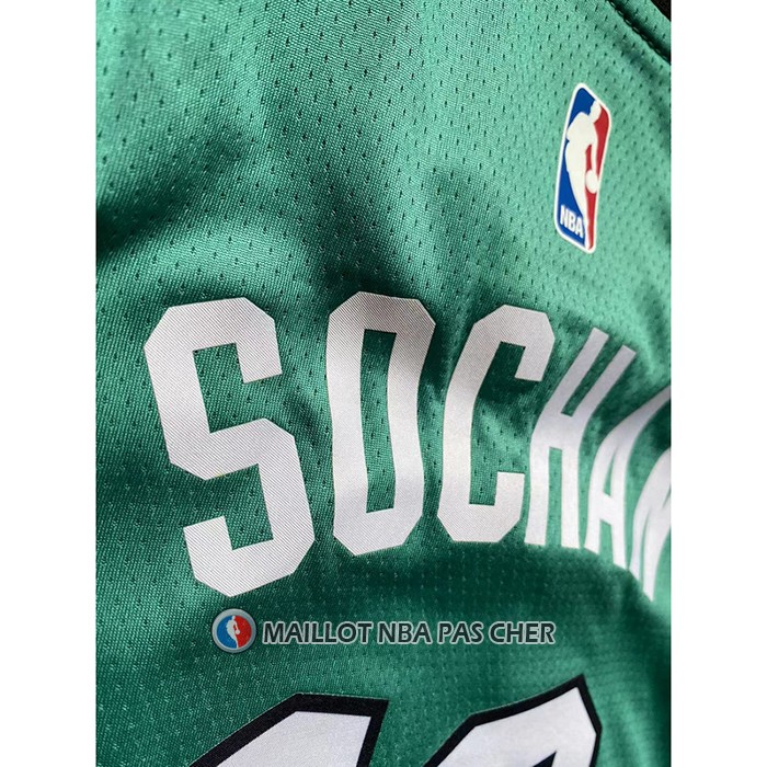 Maillot Enfant San Antonio Spurs Jeremy Sochan NO 10 Ville 2022-23 Vert